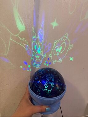 Blue  BLUEY Starry Projector Night Light - Children's VR/AR Accessory